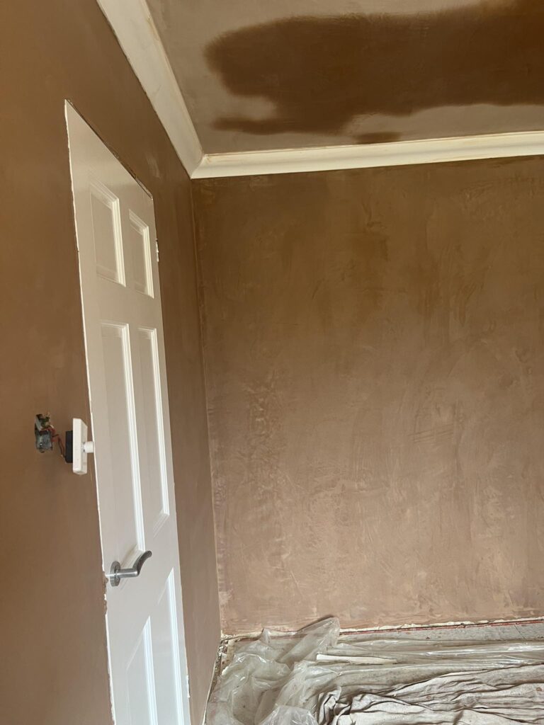 Fresh plaster on teh wall by Tom